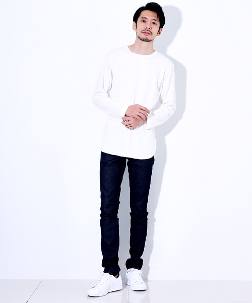 NUMBER (N)INE DENIM（ナンバーナインデニム）の「【NUMBER (N)INE DENIM】≪STUDIOUS限定≫レイヤードワッフルカットソー（Tシャツ/カットソー・メンズ・ホワイト/グレー・S/L/M）」の11枚目の写真