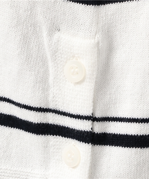 COMME CA ISM（コムサイズム）の「パネルボーダーワイドニット（ニット/セーター・レディース・ネイビー/ホワイト・MEDIUM/SMALL/LARGE）」の9枚目の写真