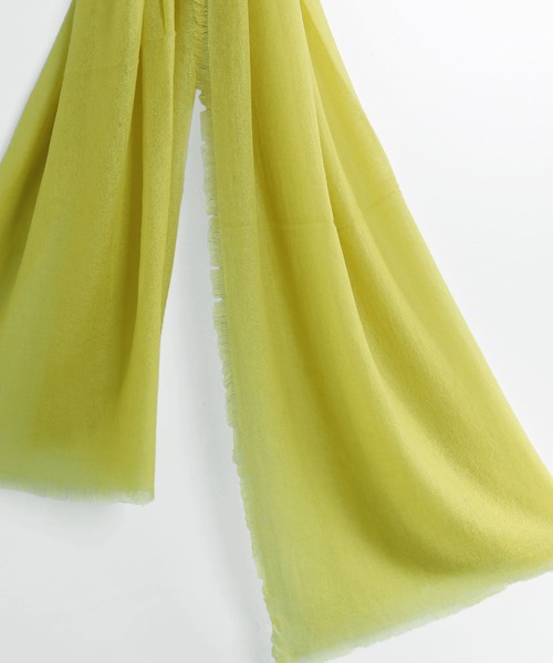 sankyo shokai（サンキョウショウカイ）の「カシミヤガーゼストール（ストール/ショール・レディース・チャコールグレー/ベージュ/オレンジ/サックスブルー/ボルドー/モカ/カーキ/ピンク/グレー系カモフラージュ/ネイビー/グリーン系カモフラージュ/スモークピンク/ライトグレー/ダークネイビー/シルバーグレー/ライム/ブラウン/グレー系/ベージュ系/ブラック/チェック・FREE）」の22枚目の写真