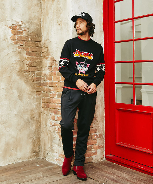 HYSTERIC GLAMOUR（ヒステリックグラマー）の「EVIL WOMAN刺繍 SWP（スラックス・メンズ・グレー/ブラック・SMALL/MEDIUM）」の7枚目の写真