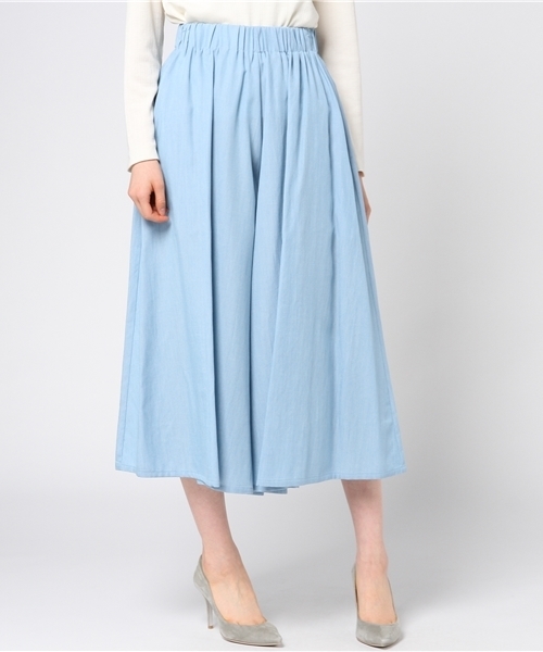 un dix cors（アンディコール）の「テンセルデニムギャザーパンツ（その他パンツ・レディース・ブルー/ネイビー・ﾌﾘ-）」の11枚目の写真