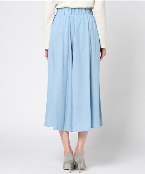 un dix cors（アンディコール）の「テンセルデニムギャザーパンツ（その他パンツ・レディース・ブルー/ネイビー・ﾌﾘ-）」の5枚目の写真