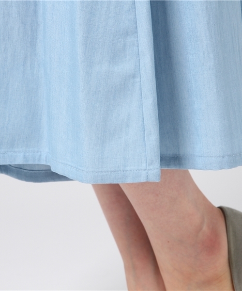 un dix cors（アンディコール）の「テンセルデニムギャザーパンツ（その他パンツ・レディース・ブルー/ネイビー・ﾌﾘ-）」の9枚目の写真