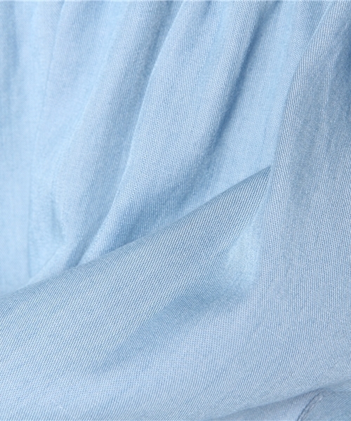 un dix cors（アンディコール）の「テンセルデニムギャザーパンツ（その他パンツ・レディース・ブルー/ネイビー・ﾌﾘ-）」の10枚目の写真