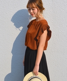 Prefer SHIPS | Prefer SHIPS: プリーツノースリーブブラウス(シャツ/ブラウス)