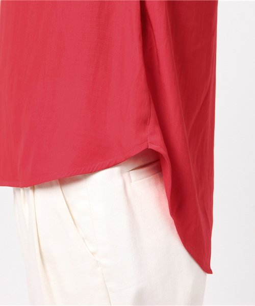 Prefer SHIPS（プリファーシップス）の「Prefer SHIPS: プリーツノースリーブブラウス（シャツ/ブラウス・レディース・ブラウン/レッド・ONE SIZE）」の9枚目の写真