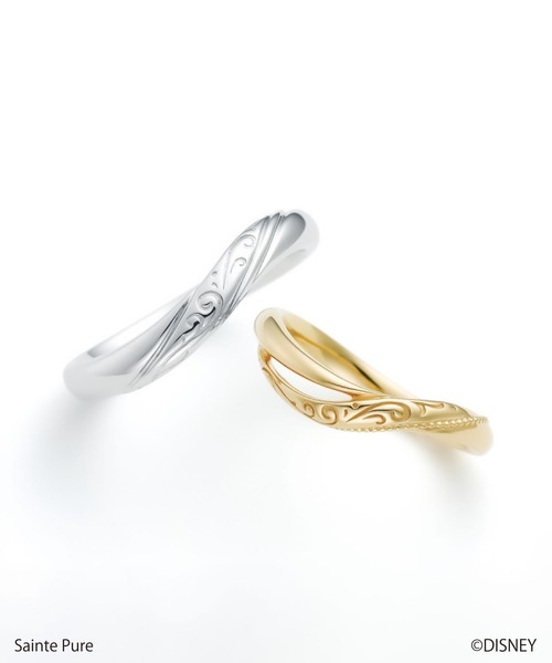 BLOOM（ブルーム）の「Disney（ディズニー）美女と野獣 シルバー ペアリング BLOOM/ブルーム（リング・レディース・イエロー・11号/9号/7号/13号）」の4枚目の写真