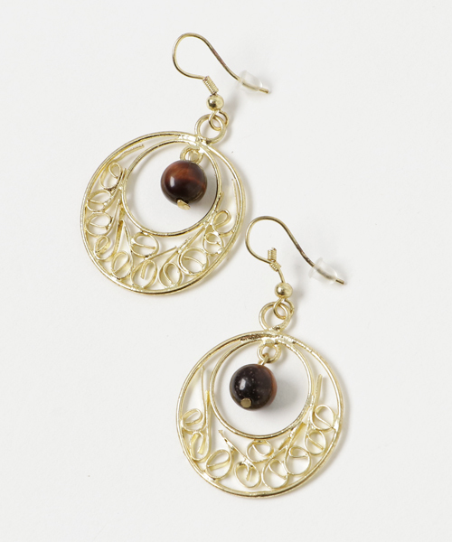 チャイハネ(チャイハネ)の「【チャイハネ】ヘブンリーピアス(ピアス(両耳用)・レディース・イエロー/ブルー/ターコイズブルー/レッド・FREE)」の9枚目の写真