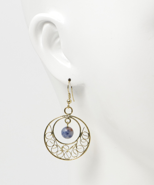 チャイハネ(チャイハネ)の「【チャイハネ】ヘブンリーピアス(ピアス(両耳用)・レディース・イエロー/ブルー/ターコイズブルー/レッド・FREE)」の6枚目の写真