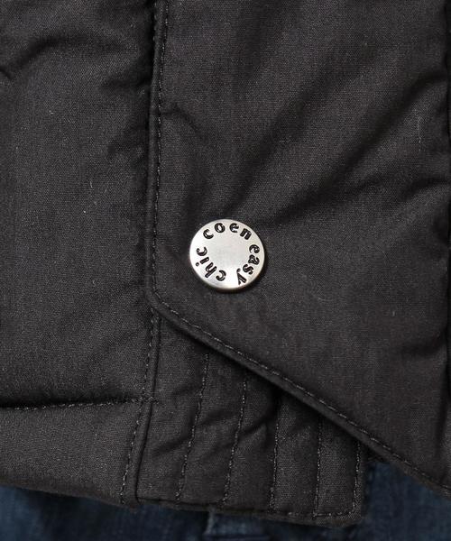 coen（コーエン）の「中綿ボリュームネックフーデッドブルゾン（ダウンジャケット/コート・メンズ・ベージュ/ブラック・LARGE/X-LARGE/MEDIUM/SMALL）」の20枚目の写真
