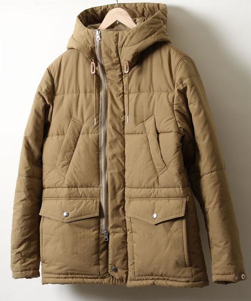 coen（コーエン）の「中綿ボリュームネックフーデッドブルゾン（ダウンジャケット/コート・メンズ・ベージュ/ブラック・LARGE/X-LARGE/MEDIUM/SMALL）」の14枚目の写真