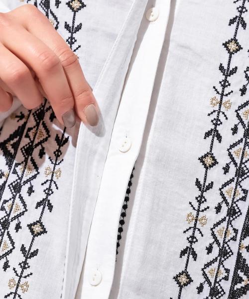 CIAOPANIC（チャオパニック）の「クロスステッチラグランワンピース（ワンピース・レディース・ホワイト/レッド/ピンク・FREE）」の14枚目の写真