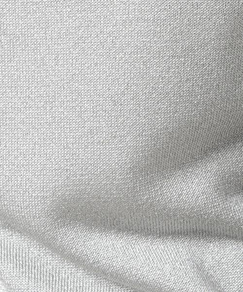 BEAUTY&YOUTH UNITED ARROWS（ビューティーアンドユースユナイテッドアローズ）の「BY ラメバックボタン7分袖ニットプルオーバー o（ニット/セーター・レディース・ゴールド/シルバー/ネイビー・FREE）」の11枚目の写真
