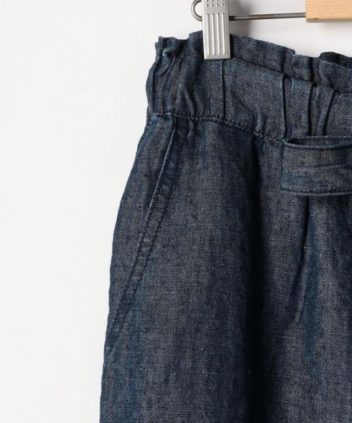 coen(コーエン)の「フレンチリネンイージーデニムパンツ(デニムパンツ・レディース・ブルー/ネイビー・MEDIUM/SMALL/LARGE)」の6枚目の写真