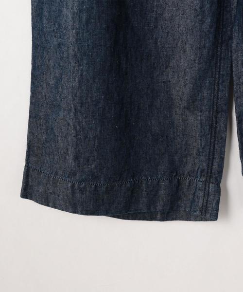 coen(コーエン)の「フレンチリネンイージーデニムパンツ(デニムパンツ・レディース・ブルー/ネイビー・MEDIUM/SMALL/LARGE)」の8枚目の写真