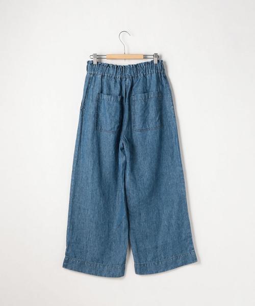 coen(コーエン)の「フレンチリネンイージーデニムパンツ(デニムパンツ・レディース・ブルー/ネイビー・MEDIUM/SMALL/LARGE)」の14枚目の写真