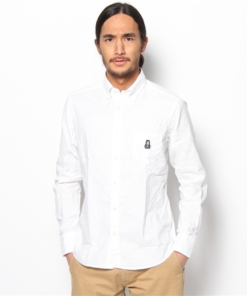 International Gallery BEAMS（インターナショナルギャラリービームス）の「Psycho Bunny / SOLID B.D（シャツ/ブラウス・メンズ・ホワイト/ロイヤルブルー・SMALL/MEDIUM/LARGE/X-LARGE）」の2枚目の写真