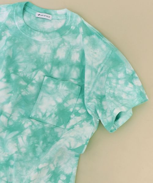 SHIPS JET BLUE(シップスジェットブルー)の「SHIPS JET BLUE: タイダイポケットTシャツ(Tシャツ/カットソー・メンズ・ピンク/ライトグリーン/オレンジ/ライトブルー・LARGE/MEDIUM/SMALL)」の2枚目の写真