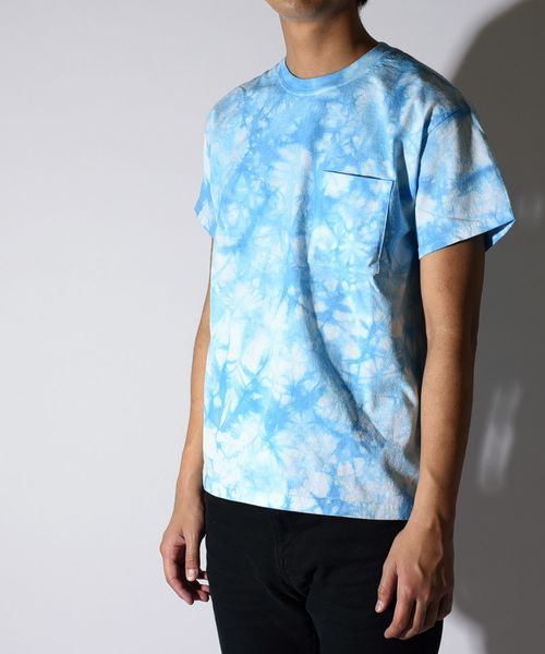 SHIPS JET BLUE(シップスジェットブルー)の「SHIPS JET BLUE: タイダイポケットTシャツ(Tシャツ/カットソー・メンズ・ピンク/ライトグリーン/オレンジ/ライトブルー・LARGE/MEDIUM/SMALL)」の9枚目の写真