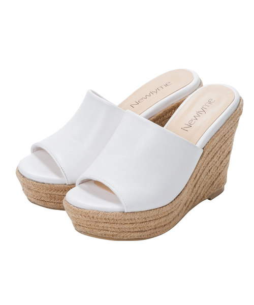 夢展望（ユメテンボウ）の「ワンベルト厚底ジュートサボサンダル（サンダル・レディース・グリーン系その他/キャメル/ホワイト/ブラック/レッド・23㎝/24㎝/23.5㎝/25㎝/22.5㎝/24.5㎝）」の2枚目の写真