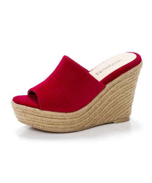 夢展望（ユメテンボウ）の「ワンベルト厚底ジュートサボサンダル（サンダル・レディース・グリーン系その他/キャメル/ホワイト/ブラック/レッド・23㎝/24㎝/23.5㎝/25㎝/22.5㎝/24.5㎝）」の6枚目の写真