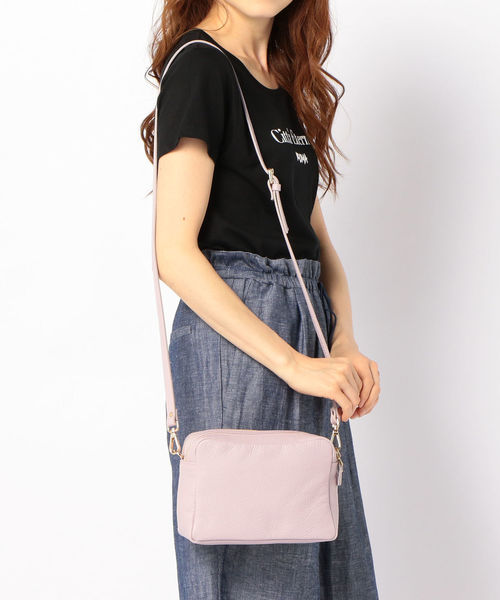 SHIPS(シップス)の「Carol J: ダブルジップポシェット(ショルダーバッグ・レディース・ブラック/イエロー/ラベンダー・ONE SIZE)」の12枚目の写真