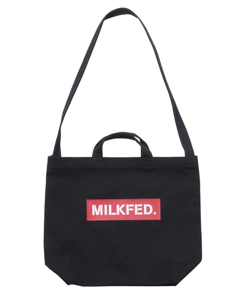 MILKFED.(ミルクフェド)の「SHOULDER TOTE BAR STENCIL(ショルダーバッグ・レディース・ホワイト/レッド/インディゴブルー/ブラック・ONE SIZE)」の3枚目の写真