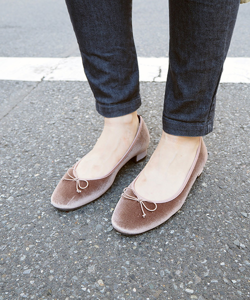 byあしながおじさん（バイアシナガオジサン）の「◆ byあしながおじさん ◆ バレエシューズ 8750257（バレエシューズ・レディース・グリーン/ワインレッド/グレイッシュベージュ/ブラック・22.5cm/23.0cm/23.5cm/24.0cm/24.5cm）」の3枚目の写真