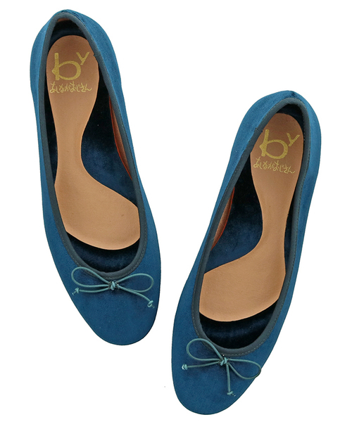 byあしながおじさん（バイアシナガオジサン）の「◆ byあしながおじさん ◆ バレエシューズ 8750257（バレエシューズ・レディース・グリーン/ワインレッド/グレイッシュベージュ/ブラック・22.5cm/23.0cm/23.5cm/24.0cm/24.5cm）」の10枚目の写真