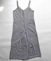 antiqua（アンティカ）の「チェック柄サロペット（サロペット