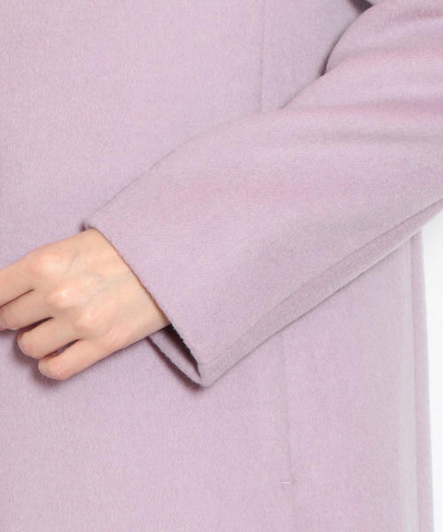 green label relaxing（グリーンレーベルリラクシング）の「◆CS W/N ノーラペル コート ◆（その他アウター・レディース・ダークグリーン/ネイビー/オフホワイト/モカ/ライラック・44/46/40/38/42/36/34）」の11枚目の写真