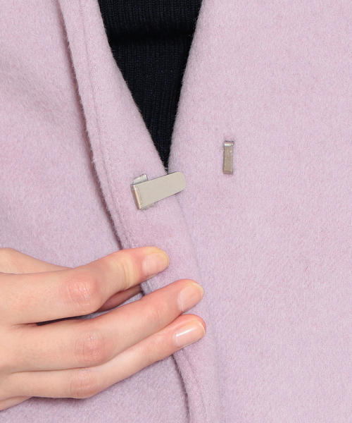 green label relaxing（グリーンレーベルリラクシング）の「◆CS W/N ノーラペル コート ◆（その他アウター・レディース・ダークグリーン/ネイビー/オフホワイト/モカ/ライラック・44/46/40/38/42/36/34）」の16枚目の写真