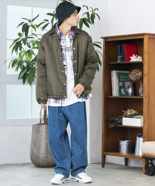 WEGO（ウィゴー）の「WEGO/ボアコーチジャケット（ブルゾン・メンズ・ブラック/カーキ/ワイン・MEDIUM/LARGE）」の18枚目の写真