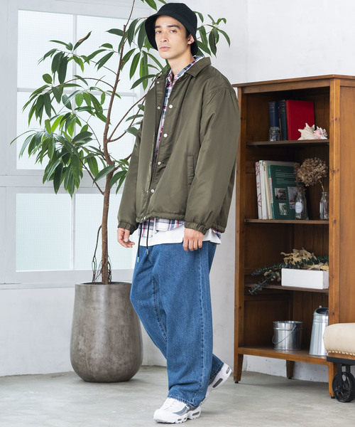 WEGO（ウィゴー）の「WEGO/ボアコーチジャケット（ブルゾン・メンズ・ブラック/カーキ/ワイン・MEDIUM/LARGE）」の17枚目の写真