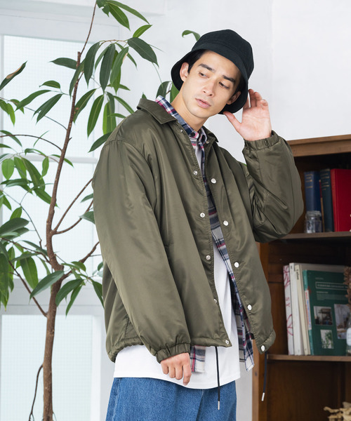 WEGO（ウィゴー）の「WEGO/ボアコーチジャケット（ブルゾン・メンズ・ブラック/カーキ/ワイン・MEDIUM/LARGE）」の16枚目の写真