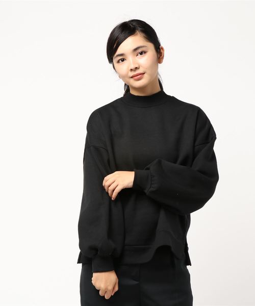 AMERICAN HOLIC（アメリカンホリック）の「・ミニハイネック裏毛裏起毛プルオーバー（Tシャツ/カットソー・レディース・チャコールグレー/ブラック/ダークグリーン/ホワイト系その他・M/L）」の15枚目の写真