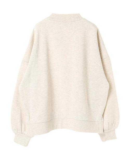 AMERICAN HOLIC（アメリカンホリック）の「・ミニハイネック裏毛裏起毛プルオーバー（Tシャツ/カットソー・レディース・チャコールグレー/ブラック/ダークグリーン/ホワイト系その他・M/L）」の7枚目の写真