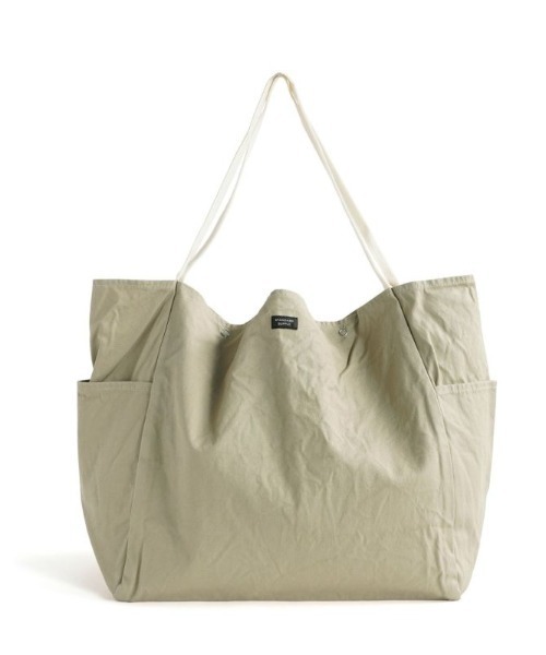 STANDARD SUPPLY（スタンダードサプライ）の「スタンダードサプライ / DAILY デイリー / TOTE L トートL（トートバッグ・レディース・ベージュ/ブラウン/グレー/ライム/イエロー/ダークグレー/ブルーグレー/ライトカーキ/ナチュラル/ライトピンク/ブラック/キャメル・FREE）」の6枚目の写真