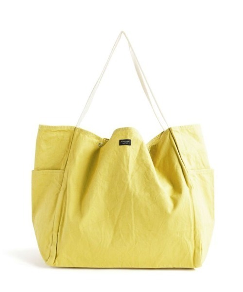 STANDARD SUPPLY（スタンダードサプライ）の「スタンダードサプライ / DAILY デイリー / TOTE L トートL（トートバッグ・レディース・ベージュ/ブラウン/グレー/ライム/イエロー/ダークグレー/ブルーグレー/ライトカーキ/ナチュラル/ライトピンク/ブラック/キャメル・FREE）」の8枚目の写真