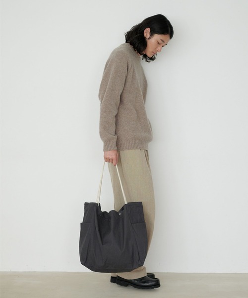 STANDARD SUPPLY（スタンダードサプライ）の「スタンダードサプライ / DAILY デイリー / TOTE L トートL（トートバッグ・レディース・ベージュ/ブラウン/グレー/ライム/イエロー/ダークグレー/ブルーグレー/ライトカーキ/ナチュラル/ライトピンク/ブラック/キャメル・FREE）」の22枚目の写真