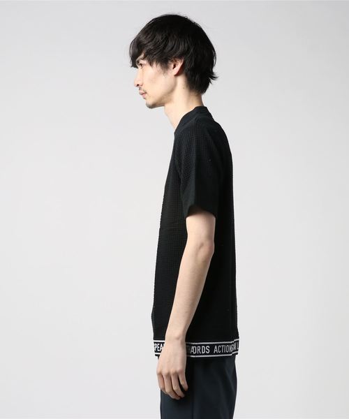 IGNIO（イグニオ）の「カットサッカーTシャツ（半袖）（Tシャツ/カットソー・メンズ・ペールイエロー/オフホワイト/ブラック・M/L/LL）」の4枚目の写真