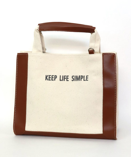 florist（フローリスト）の「【2way】ロゴ配色キャンバスハンドバッグ（トートバッグ・レディース・ブラック/ブラウン/ベージュ・FREE）」の10枚目の写真
