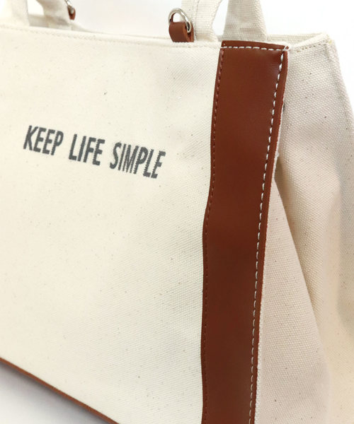 florist（フローリスト）の「【2way】ロゴ配色キャンバスハンドバッグ（トートバッグ・レディース・ブラック/ブラウン/ベージュ・FREE）」の12枚目の写真