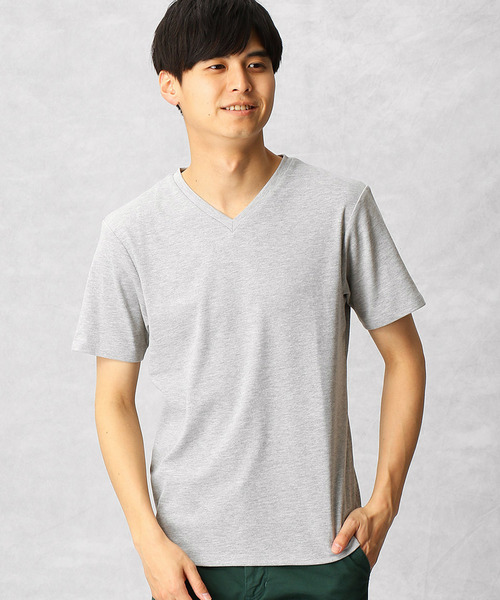 COMME CA MEN(コムサメン)の「ゼロステイン Tシャツ(Tシャツ/カットソー・メンズ・ホワイト/チャコールグレー/ブラック/ネイビー/グレー/ブルー・MEDIUM/LARGE/X-LARGE)」の5枚目の写真