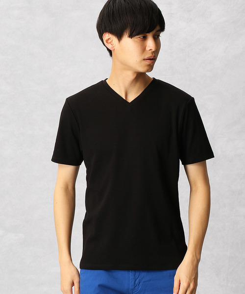 COMME CA MEN(コムサメン)の「ゼロステイン Tシャツ(Tシャツ/カットソー・メンズ・ホワイト/チャコールグレー/ブラック/ネイビー/グレー/ブルー・MEDIUM/LARGE/X-LARGE)」の1枚目の写真
