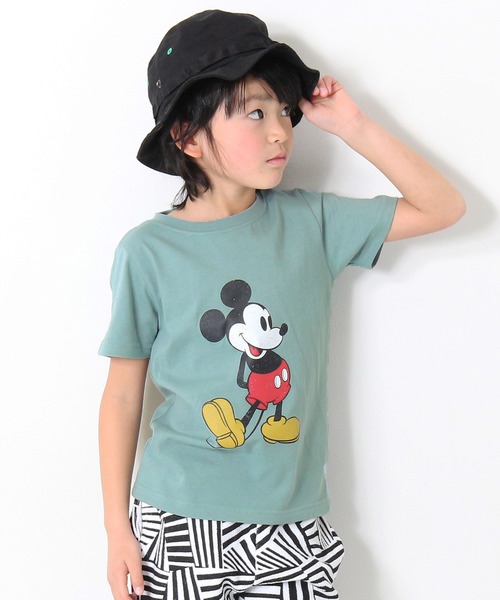 Disney(ディズニー)の「ミッキー柄Tシャツ(Tシャツ/カットソー・キッズ・ベージュ/ピンク系その他/オフホワイト/グリーン系その他/スモークピンク/スミクロ・100cm/110cm/120cm/130cm/140cm/150cm/160cm)」の5枚目の写真