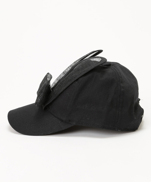 bpr BEAMS Women's（ビーピーアール　ビームス）の「BERNSTOCK SPEIRS / "Mesh Bunny" キャップ（キャップ・レディース・ブラック・ONE SIZE）」の5枚目の写真