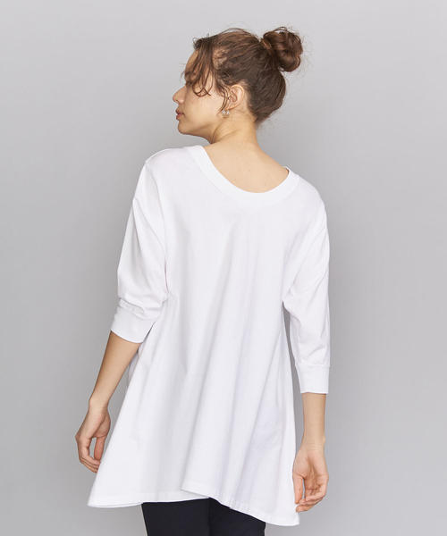 BEAUTY&YOUTH UNITED ARROWS（ビューティーアンドユースユナイテッドアローズ）の「BY コットン天竺Aラインプルオーバー о（Tシャツ/カットソー・レディース・ブラック/ベージュ/ホワイト・FREE）」の13枚目の写真