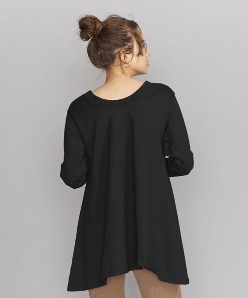 BEAUTY&YOUTH UNITED ARROWS（ビューティーアンドユースユナイテッドアローズ）の「BY コットン天竺Aラインプルオーバー о（Tシャツ/カットソー・レディース・ブラック/ベージュ/ホワイト・FREE）」の14枚目の写真