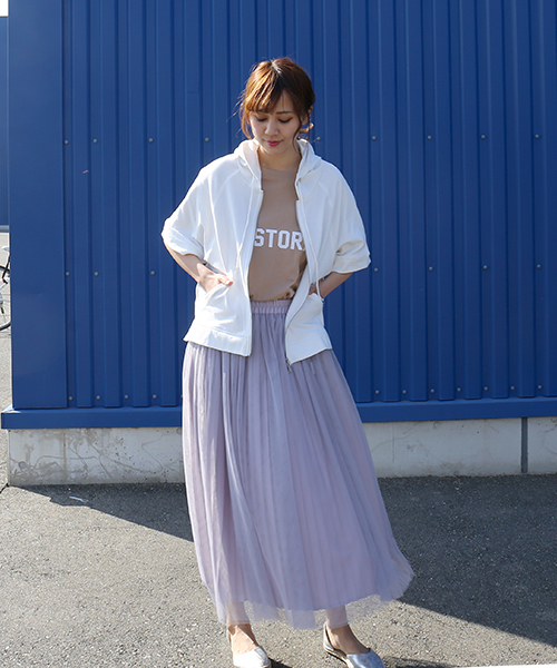 libelle more（リベル モア）の「半袖パーカー（パーカー・レディース・ブラック/ベージュ/オフホワイト/カーキ/モカ・FREE）」の17枚目の写真